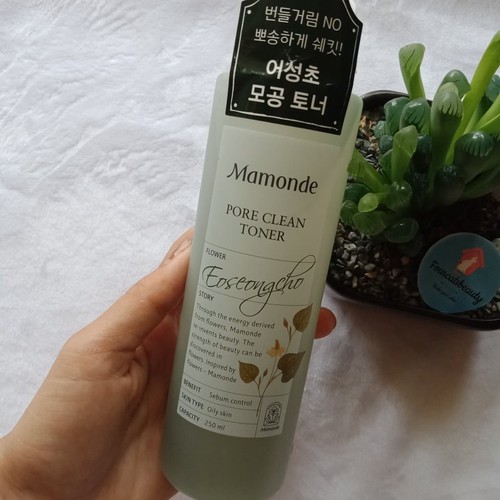 PORE CLEAN TONER MAMONDE - NƯỚC HOA HỒNG CHIẾT XUẤT TỪ DIẾP CÁ SE KHÍT LỖ CHÂN LÔNG &amp; LOẠI BỎ MỤN ĐẦU ĐEN.
