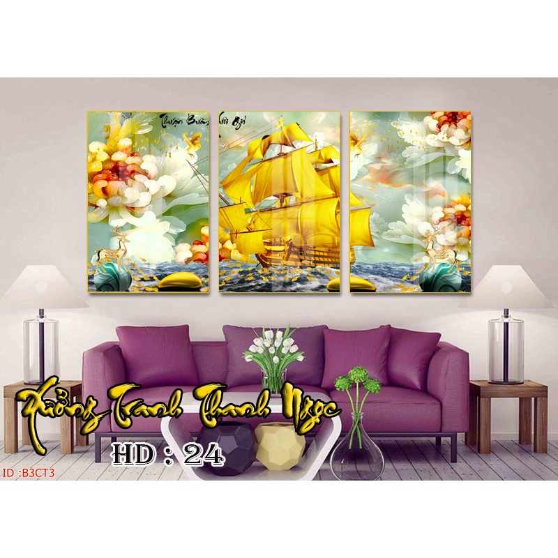 Set 3 tranh tráng gương ⚡MẪU MỚI NHẤT⚡ tranh treo tường thiết kế mới sang trọng cho ngôi nhà của bạn | BigBuy360 - bigbuy360.vn