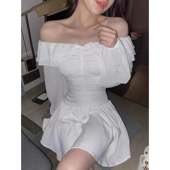 Áo Voan Trễ Vai Dáng Ôm Thời Trang Dành Cho Nữ