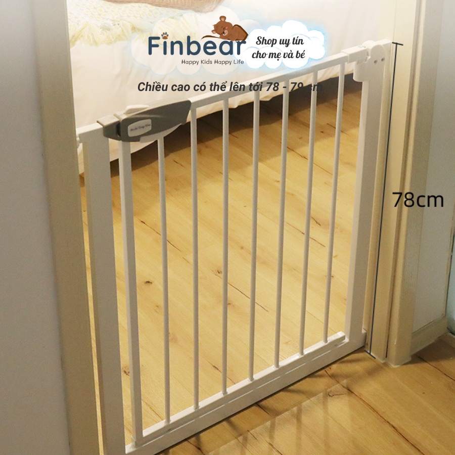 Thanh Chắn Cửa Cầu Thang Pakey Không Khoan Đục, Cao 79cm Bảo Vệ An Toàn Cho Bé Yêu FINBEAR