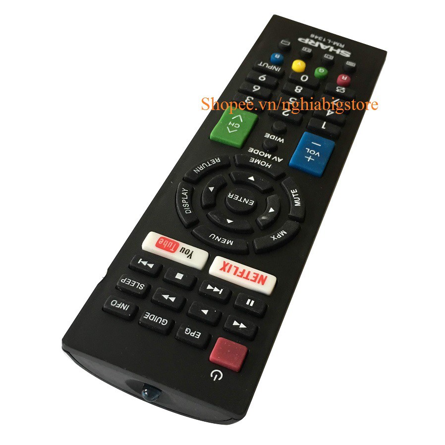 Remote Điều Khiển Tivi SHARP, Internet Smart TV RM-L1346