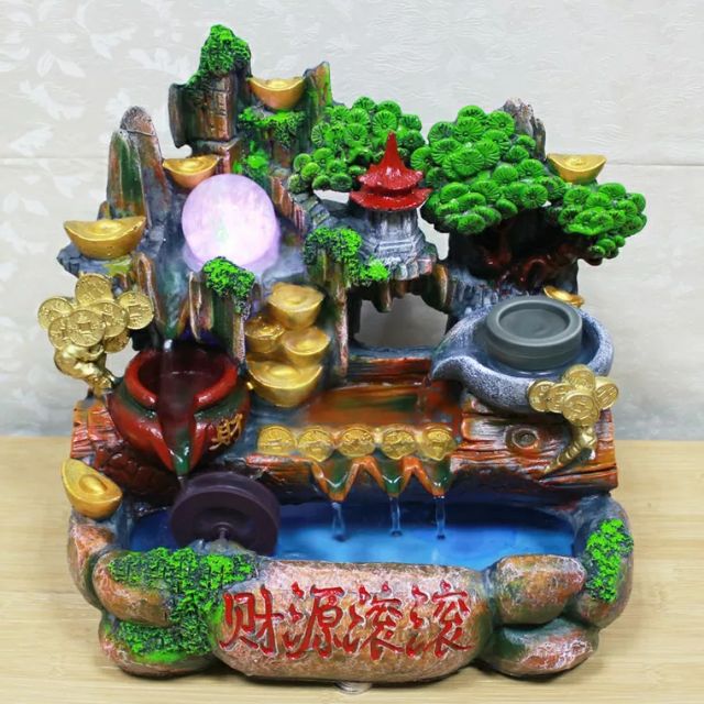 thác nước phong thủy để bàn