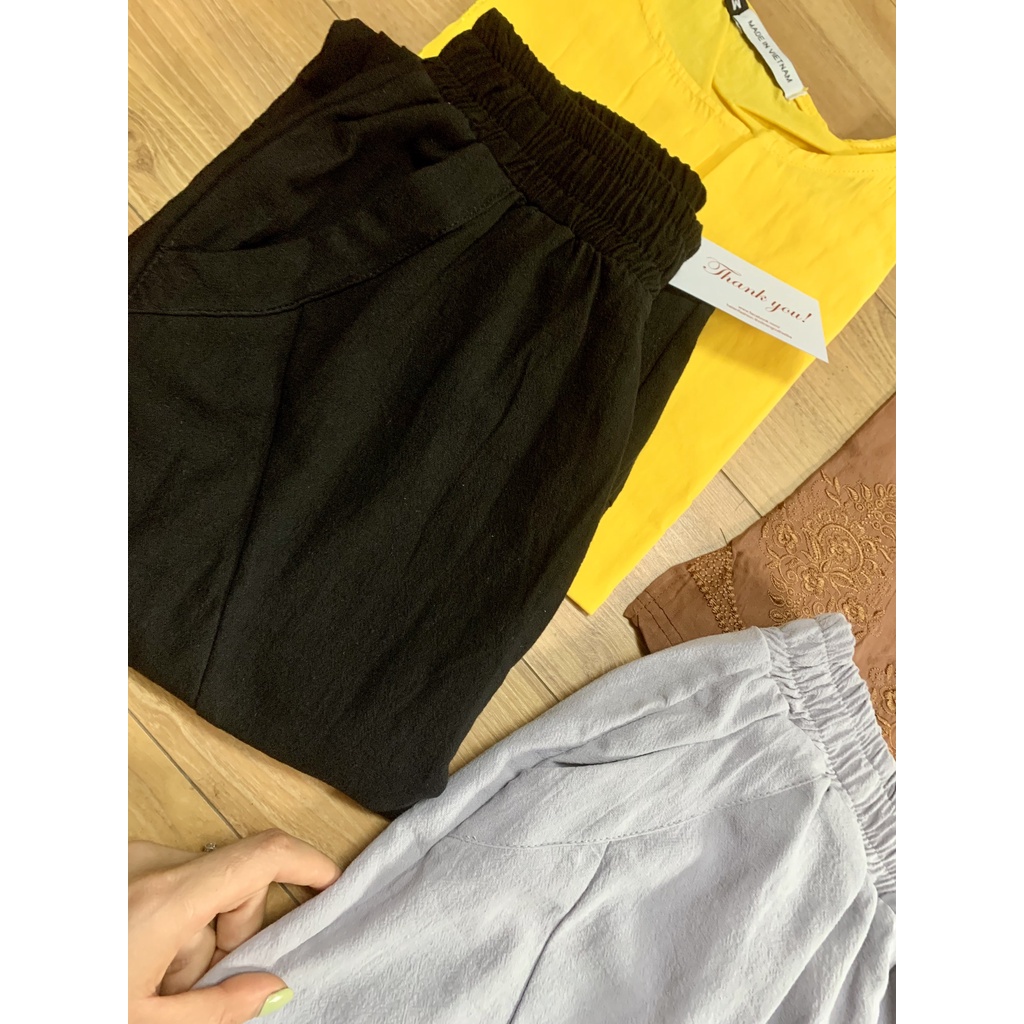 Quần đũi thụng, 2 màu ghi đá và đen mặc đi chơi, đi phượt đi làm đều đẹp, mát mẻ