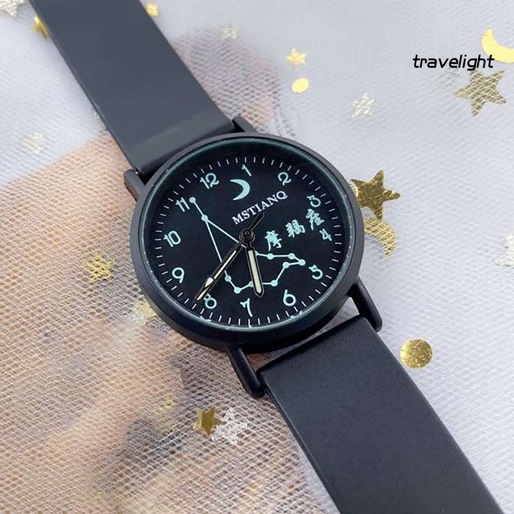 (Travelight) Đồng hồ quartz phát quang họa tiết chòm sao sành điệu cho nam nữ