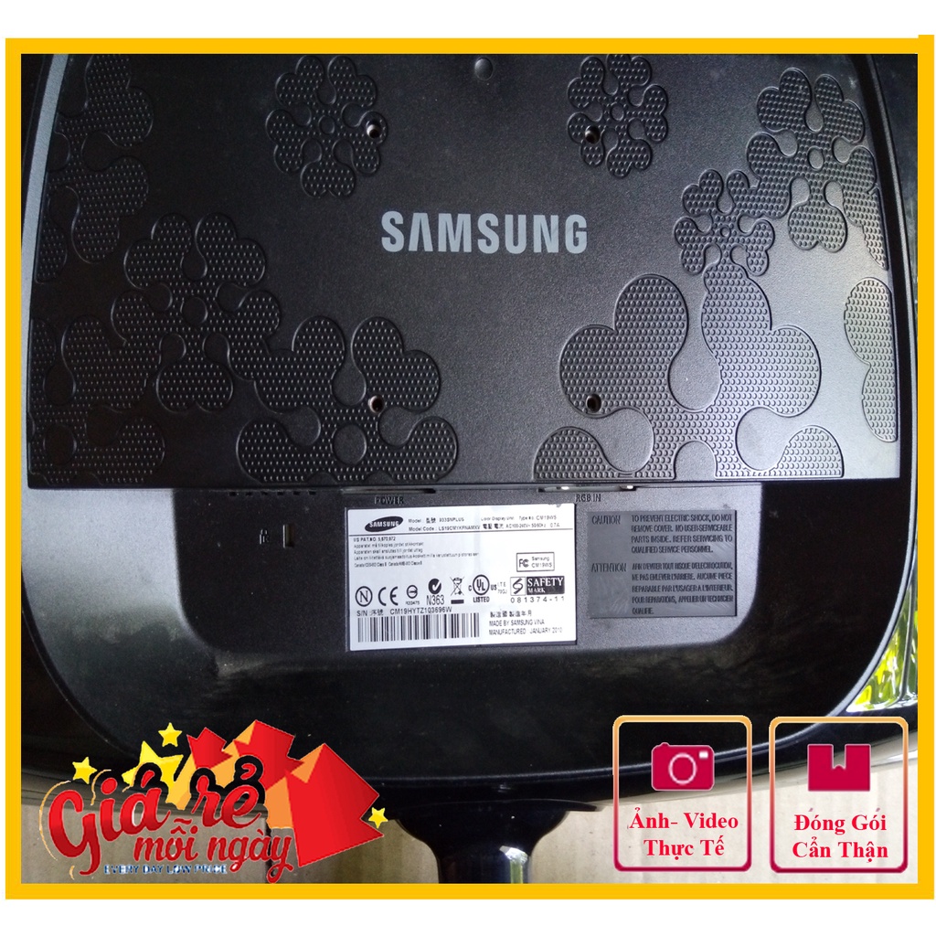 Màn hình Samsung 19 inch 933 SNPLUS Monitor LCD 19 in kèm chân đế cho ae thợ lấy linh kiện