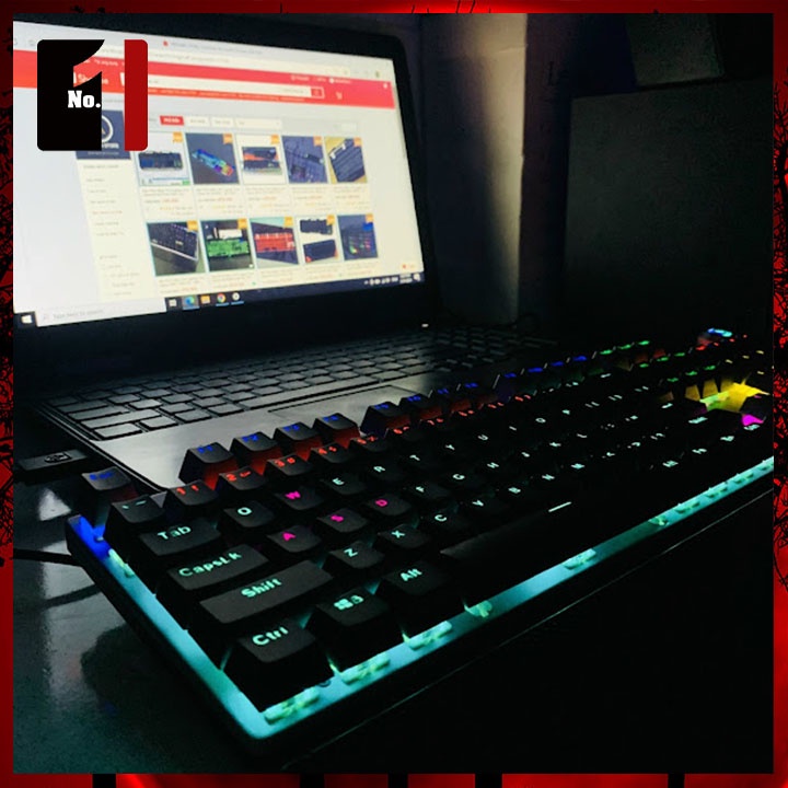 Bàn Phím Cơ Gaming Máy Vi Tính PHILIPS SPK8614 Led RGB Bàn Phím Dây Game Thủ Chuyên Game Laptop Pc