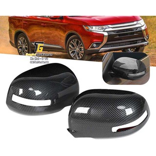 Bộ ốp gương chiếu hậu vân Carbon Mitsubishi Outlander cao cấp