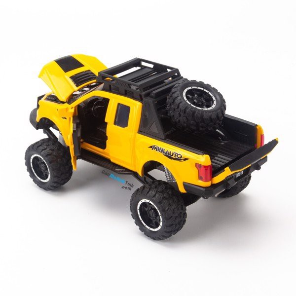 Mô hình xe bán tải độ Ford F-150 Raptor Off-Road Kings 2017 1:32 Miniauto