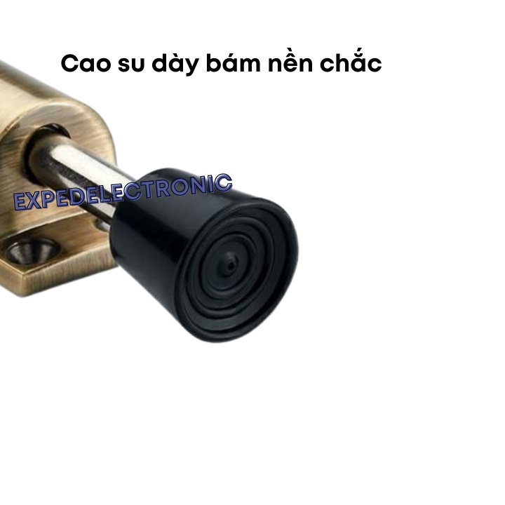 Chốt chặn cửa chống va đập thông minh 2 chiều giữ cửa ra vào an toàn cho bé màu đồng hợp kim