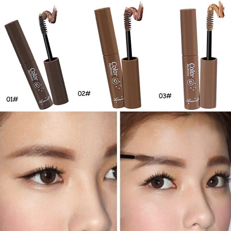 Kem nhuộm màu lông lông mày tự nhiên chống nước lâu phai 3 màu sắc lựa chọn