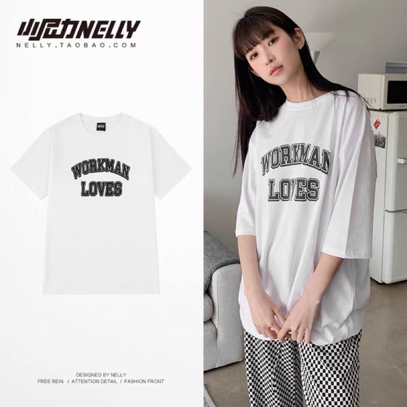 Áo phông nelly heybig sale (có sẵn) asl workman loves