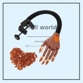 Bàn tay giả học làm nail có khớp ( Tặng kèm 100 móng) - NAIL VIỆT