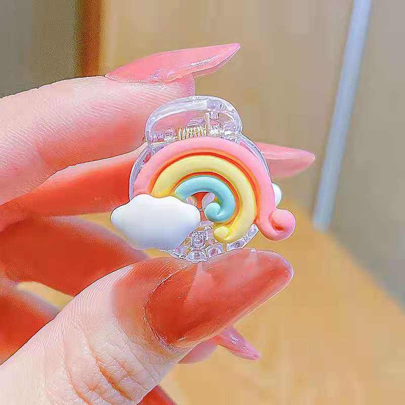 Kẹp Tóc Hình Vương Miện Bằng Acrylic Nhiều Màu Sắc Dễ Thương Cho Bé