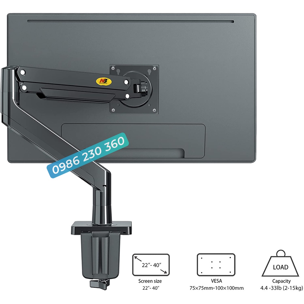 Giá Treo Màn Hình NB-G40 - Hỗ Trợ Treo Màn 22-40 Inch - Tải Trọng 15Kg - Model Mới 2022