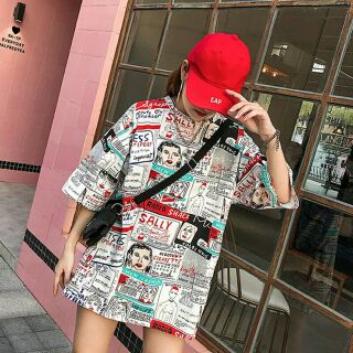 Áo phông ulzzang tay lỡ,form rộng