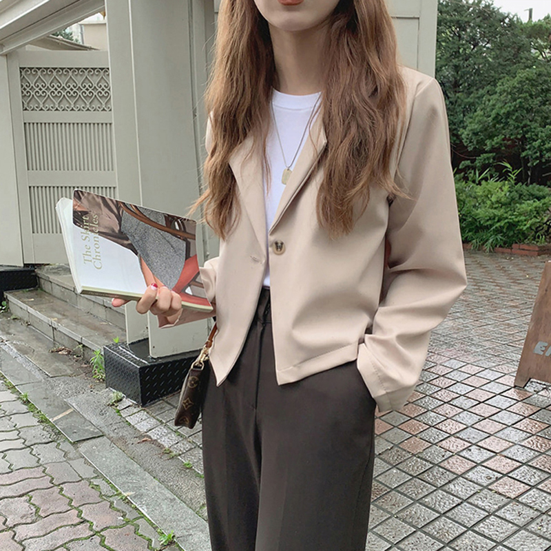 Áo Khoác Suit Trơn Màu Đơn Giản Dành Cho Nữ 37267