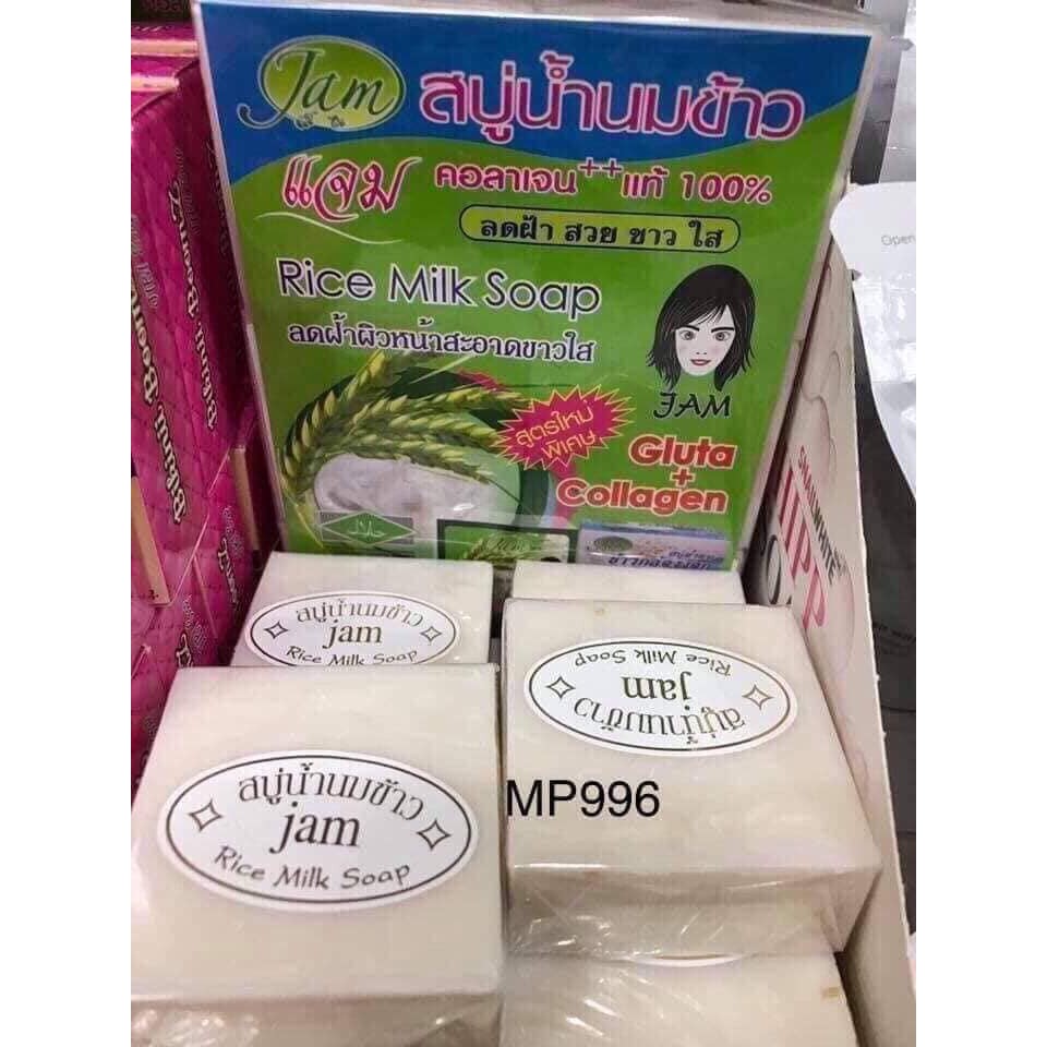 Xà phòng sữa cám gạo - Xà Phòng Trắng Da Thái Lan Chính hãng