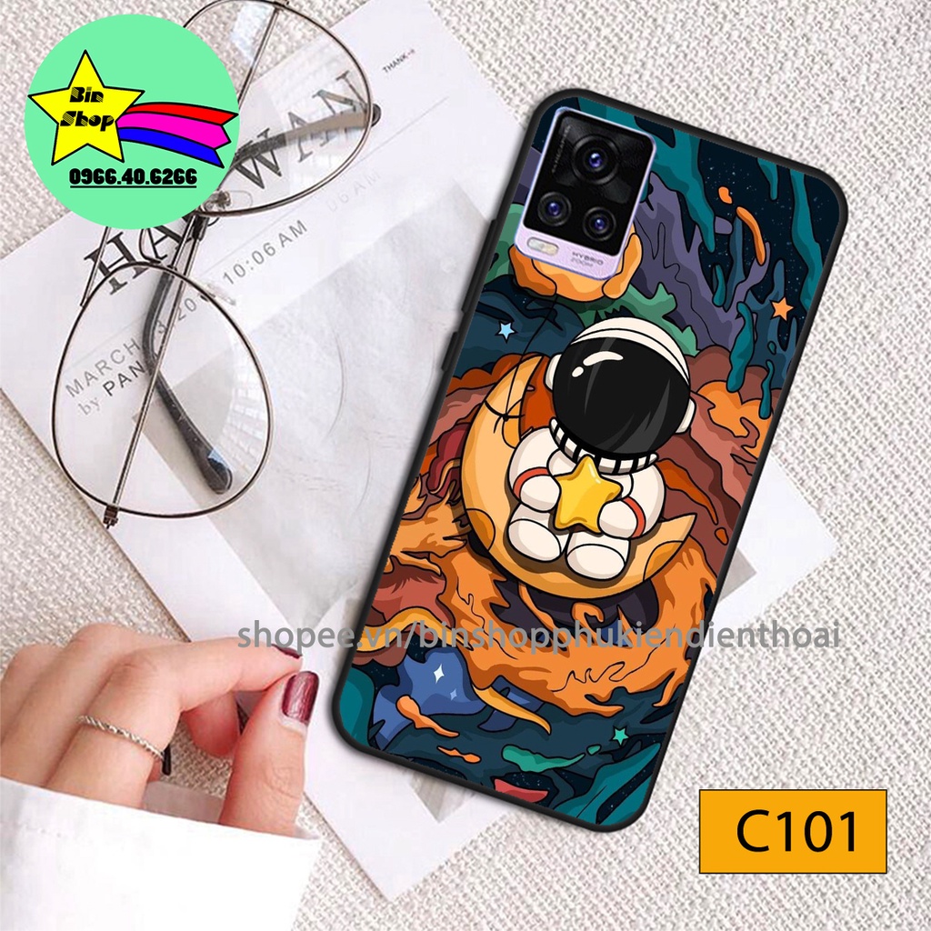 Ốp lưng Vivo Y21 / Vivo Y21S / Vivo V20 / Vivo V21 / Vivo V20 Pro / Vivo V21 Pro in hinh phi hành gia cá tính, kute