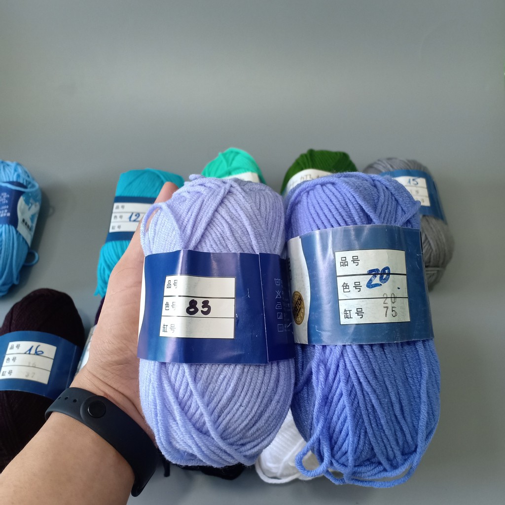COMBO 25 Cuộn Len Milk Bò 50gam