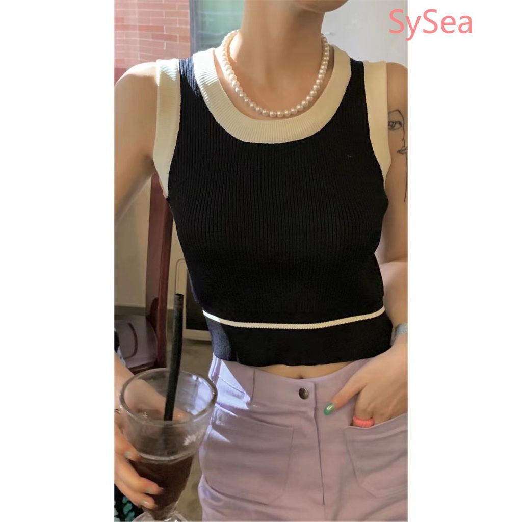 Áo Hai Dây Dệt Kim Quyến Rũ Thời Trang Hè Cho Nữ