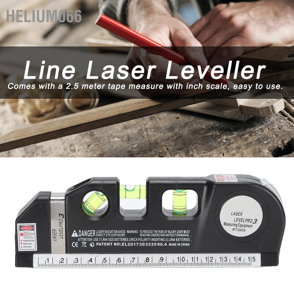 Thước Dây Laser Hồng Ngoại Đo Mức Độ Hồng Ngoại Đa Năng Dùng Làm Đồ Gỗ Helium066