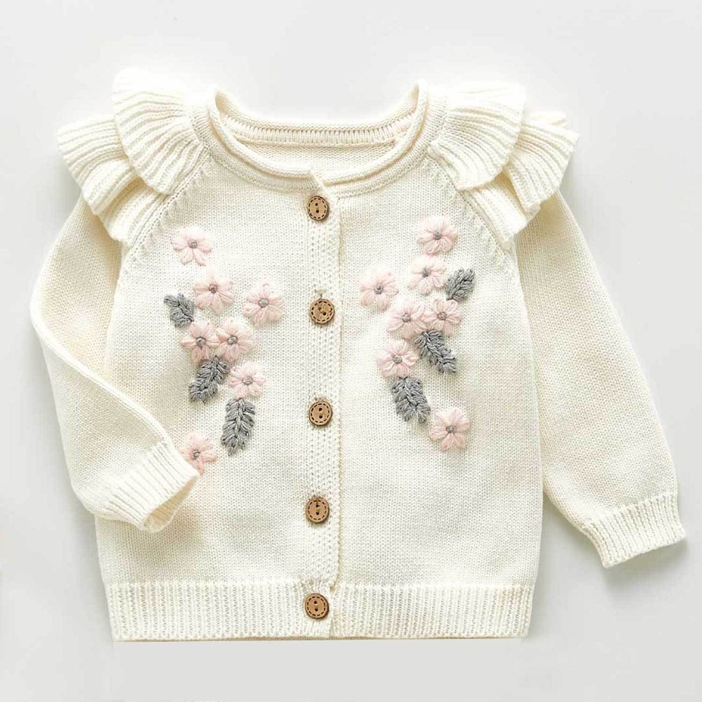 Áo Liền Quần Ngắn Hai Dây/ Áo Khoác Cardigan Xinh Xắn Cho Bé Gái