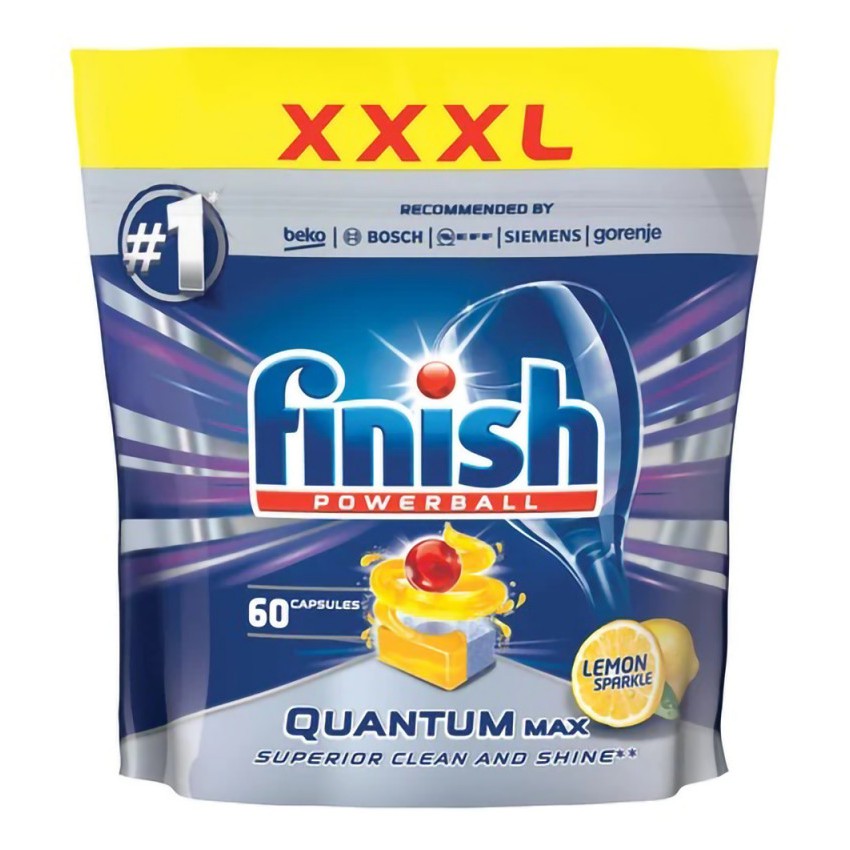 Viên rửa bát Finish Quantum Max 60 viên