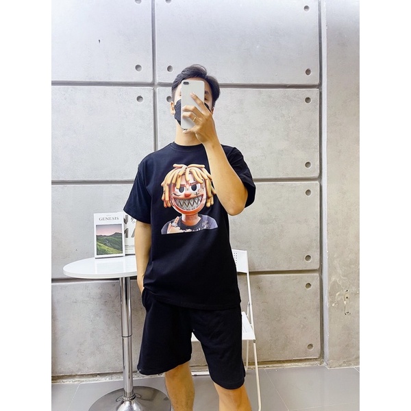 Áo thun tay lỡ nam nữ in hình KID KRILL , Vải Cotton Form Oversize - SELECTED.STORE