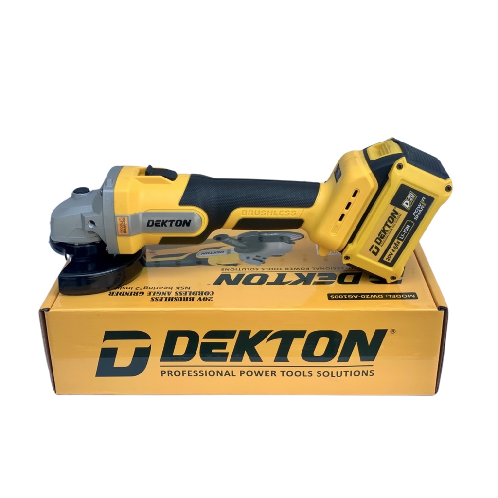 MÁY MÀI PIN DEKTON SỬ DỤNG CHÂN PIN DEWALT MODEL D20-AG100S