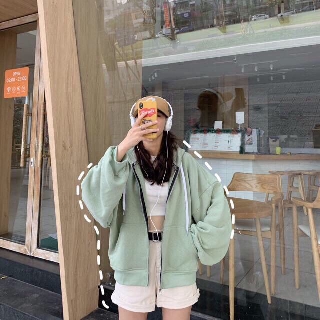 <HOT> Hoddie Nỉ DÂY KÉO BASIC🐾