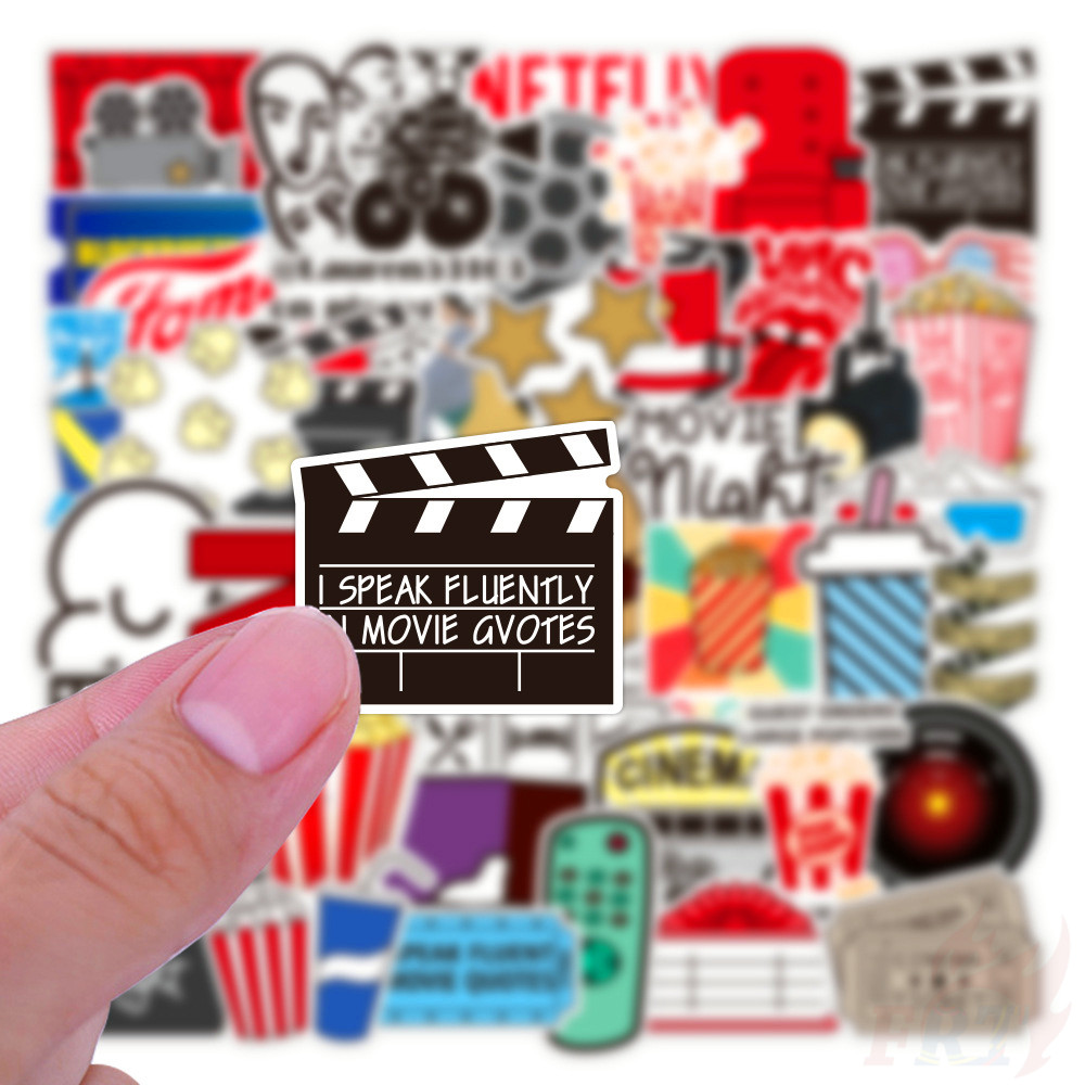 ❉ Movie Party - I Speak Fluent Movie Quotes Stickers ❉ 50Pcs/Set Waterproof DIY Fashion Decals Doodle Stickers