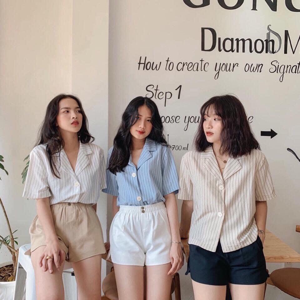 [Mã FAMAYWA giảm 10K đơn 50K] quần short nữ xẻ tà 2 khuy vạt bầu nữ tính | BigBuy360 - bigbuy360.vn