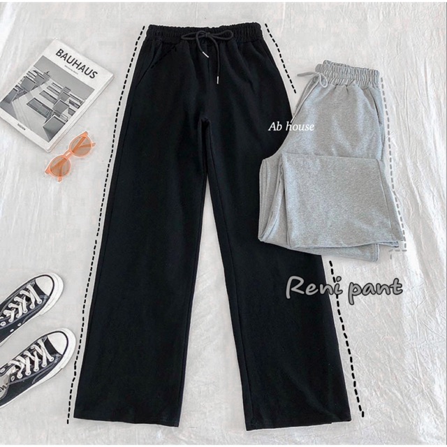 Quần Vải Ổng Rộng Trơn Reni Pant Unisex