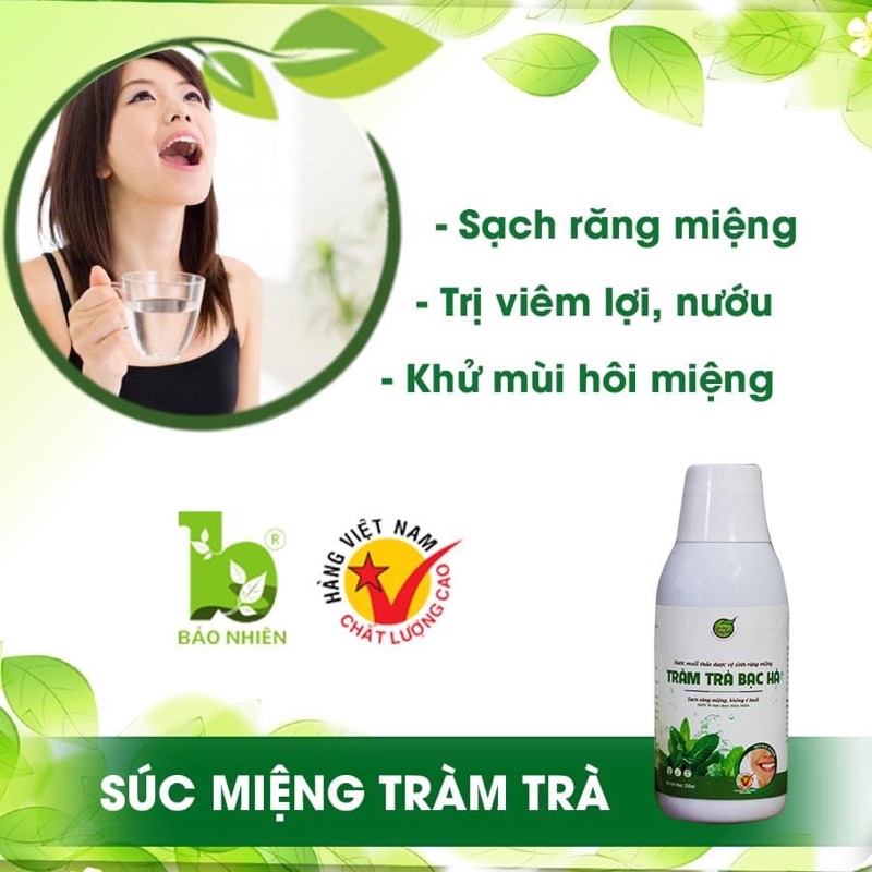 Nước súc miệng tràm trà bạc hà 250ml