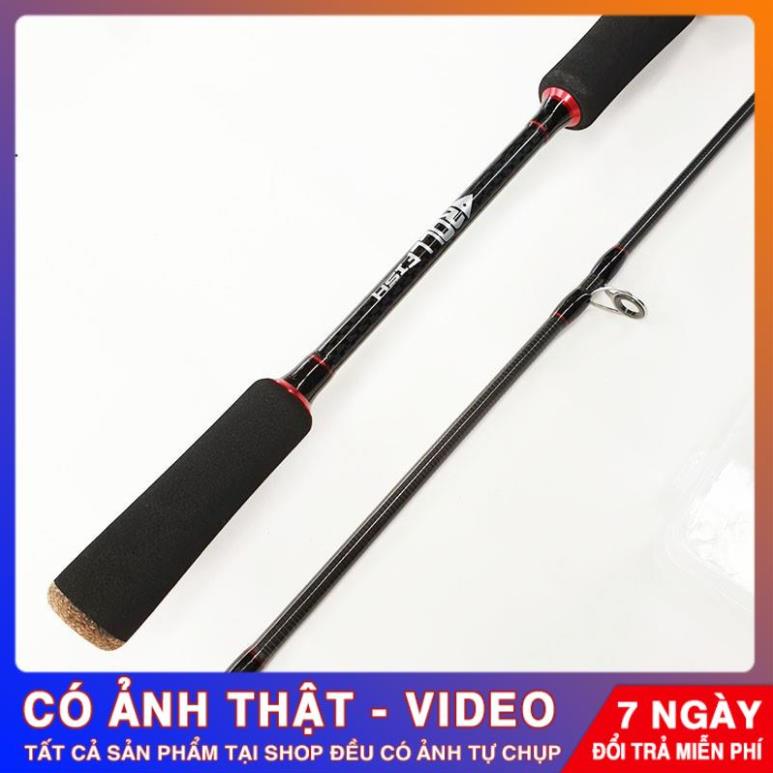 - Bộ Cần câu lure carbon Máy câu ngang đỏ đen tay trái hoặc tay phải + dây câu lure + bộ mồi lure B-