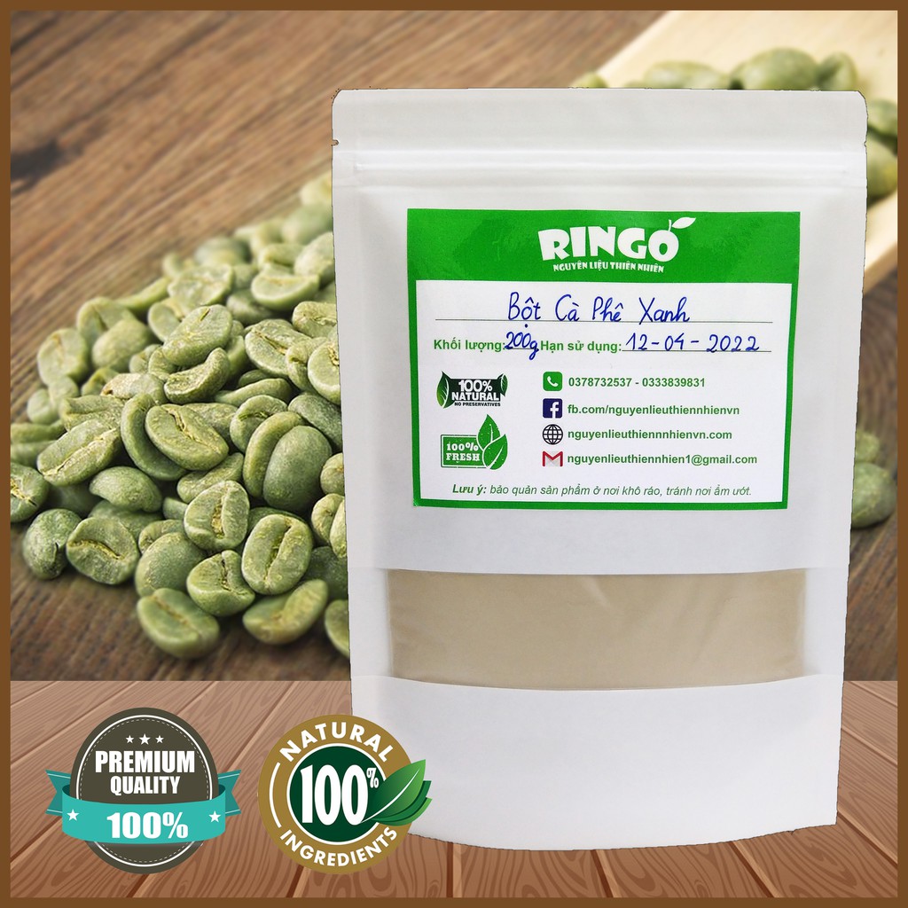 Bột Cà Phê Xanh (100% Nguyên Chất, Không Pha Tạp) Green Coffee Bean Extract