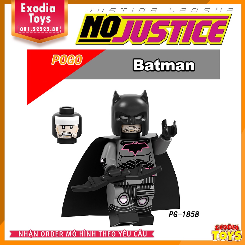 Xếp hình Minifigure DC Comics Siêu anh hùng trong sự kiện No Justice - Đồ Chơi Lắp Ghép Sáng Tạo - POGO PG8211