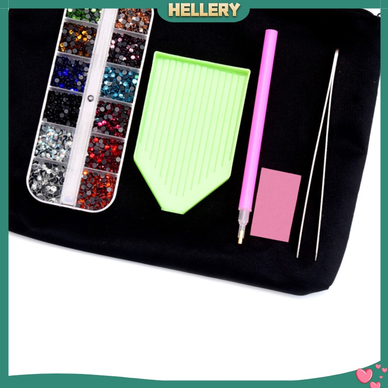 [HELLERY] DIY Hot Fix Rhinestone Applicator Setter Tool Kit - Drilling Pens, Tweezers