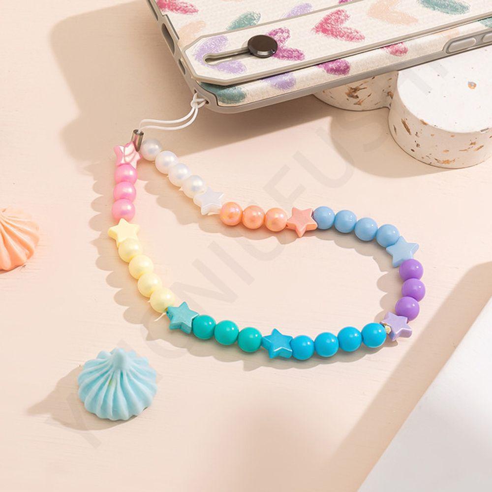 Dây Đeo Điện Thoại Dạng Chuỗi Hạt Bằng Acrylic Chống Thất Lạc