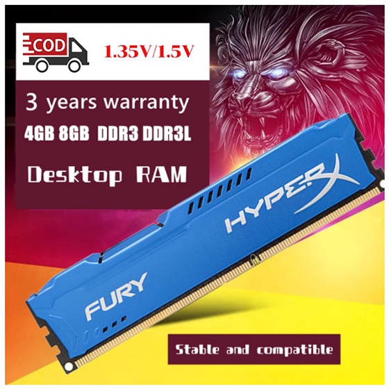 Desktop RAM 8GB DDR3 1333MHZ 1600Mhz 1866MHZ PC3-12800 PC3-10600U 240-Pin DIMM RAM PC3 Bộ nhớ máy tí