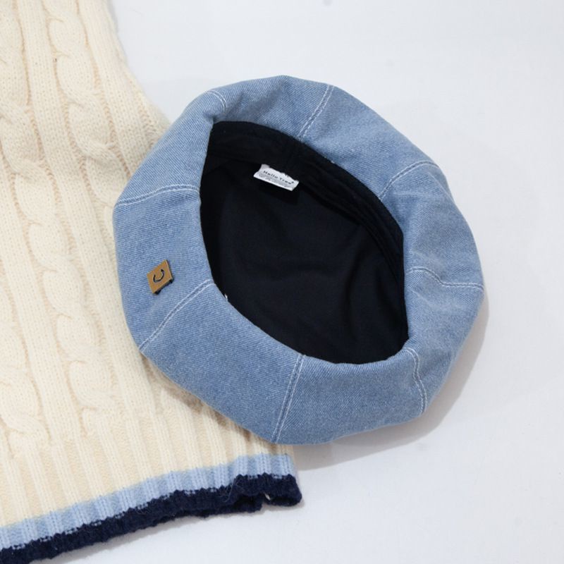 Mũ Beret Cao Bồi Phong Cách Retro Anh Quốc Dễ Phối Đồ Hợp Thời Trang Xuân Hè Cho Nữ
