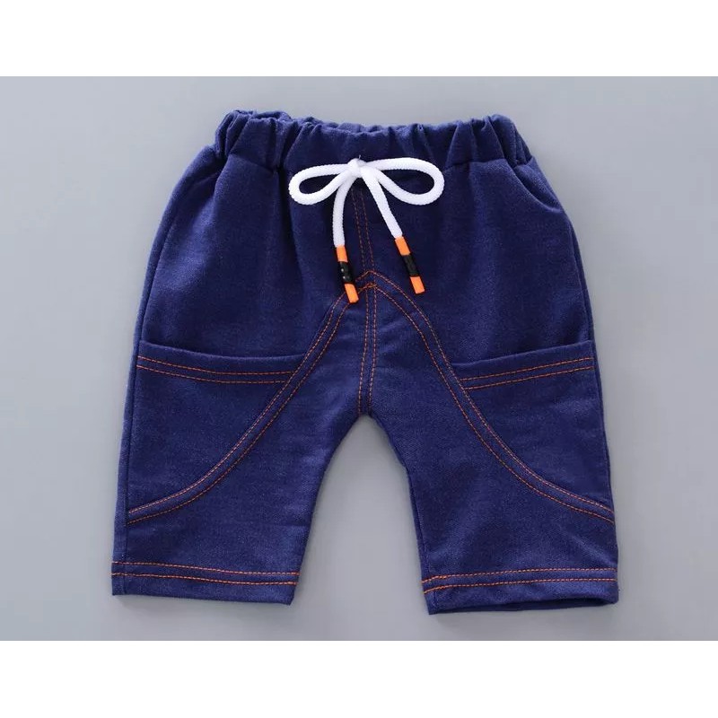 Set áo thun tay ngắn &amp; quần short jeans cho bé trai