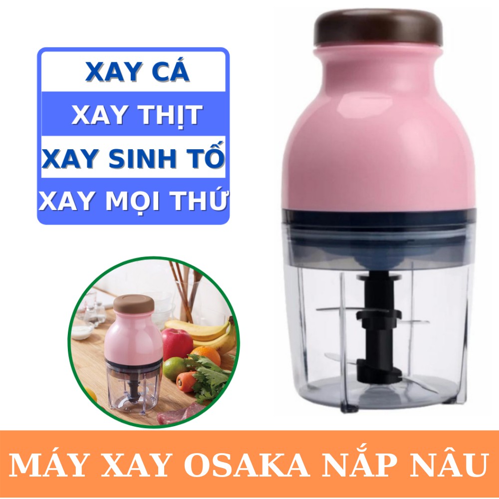 Máy Xay Sinh Tố, Xay Đá, Xay Thịt Đa Năng Cao Cấp Osaka NẮP NÂU