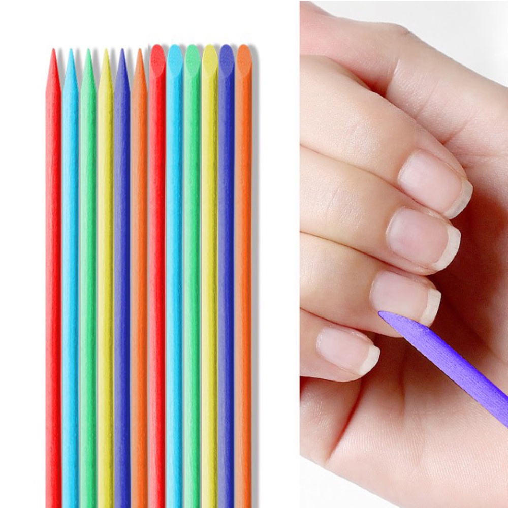 Thanh Gỗ Hai Đầu Nhiều Màu Sắc Tẩy Tế Bào Chết Cho Móng Tay