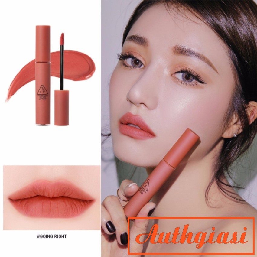 Son kem 3CE Velvet Lip Tint Going Right màu Nâu Đất