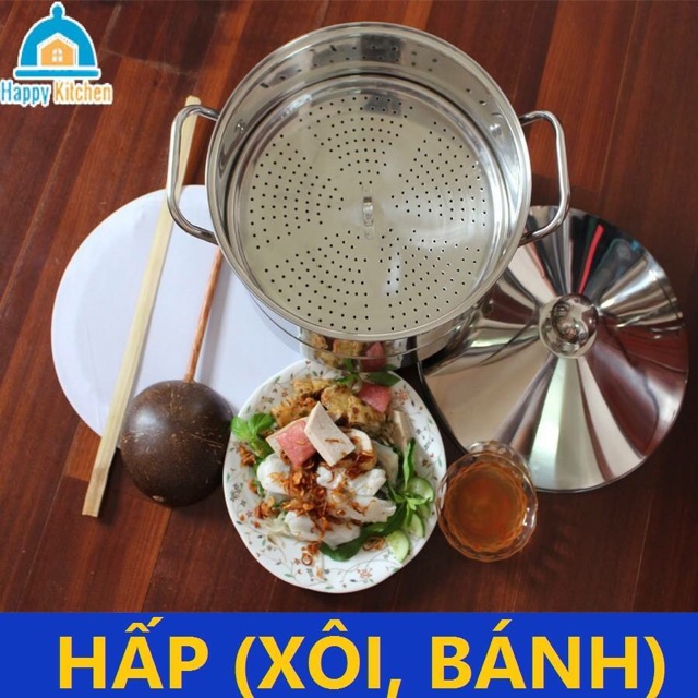 Nồi tráng bánh cuốn đa năng Happy Kitchen-26cm