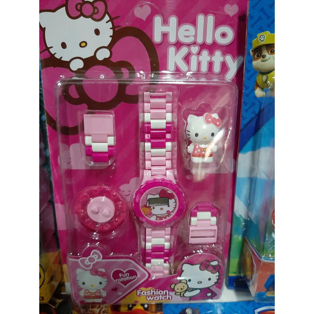 (CÓ SẴN) Đồng hồ điện tử lắp ráp Hello Kitty,Ninijago,Chó Cứu Hộ,Batman,Ngựa Pony,Bé Lol,Hulk