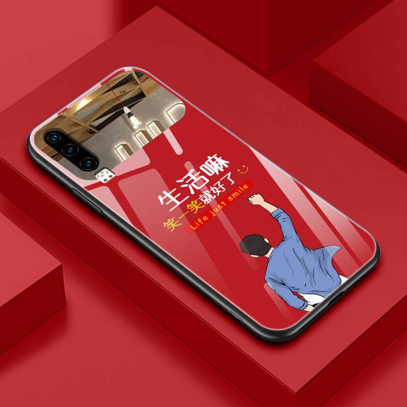 Trường hợp điện thoại di động lưới gương kính màu đỏ chống rơi trí thun ngắn tay | BigBuy360 - bigbuy360.vn