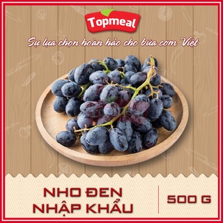 HCM - Nho đen nhập khẩu Topmeal (500g) - [Giao nhanh TPHCM]