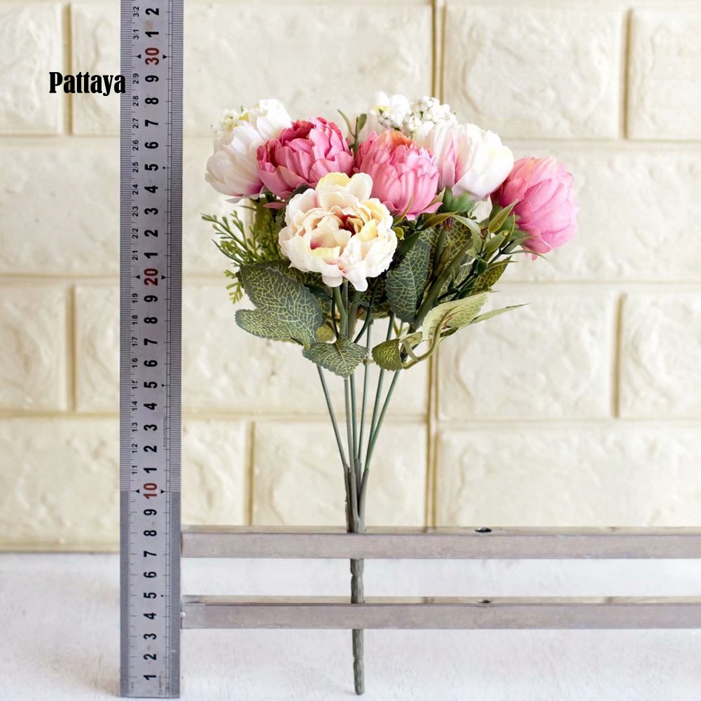 1 Bông Hoa Mẫu Đơn Nhân Tạo Cho Trang Trí